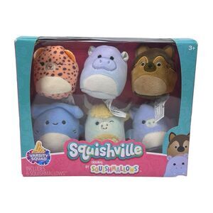 Squishmallows Squishville Varsity Squad Plush - Six 2” Squishmallows